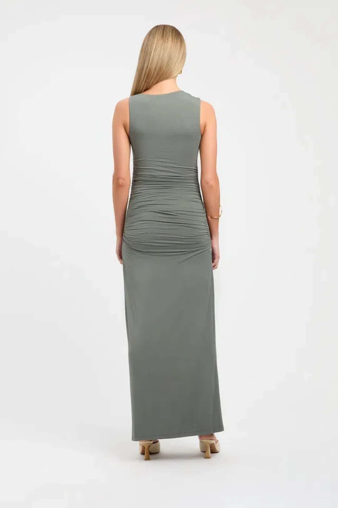 Kookai Alannah Maxi Dress Agave Green Size 6 for rent on The Volte - main image