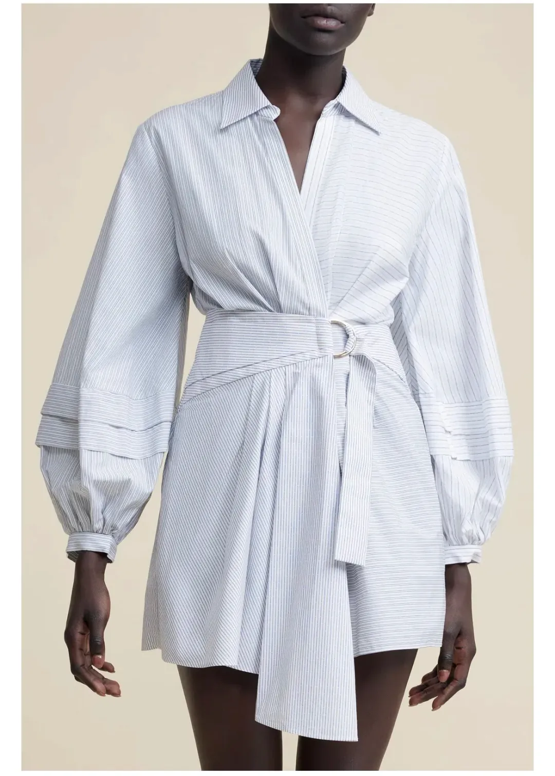 Acler Ballard Mini Dress in Stripe Mix Size 10 for rent on The Volte - main image