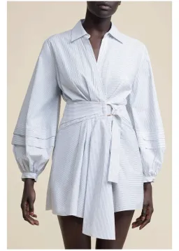 Acler Ballard Mini Dress in Stripe Mix Size 10 for rent on The Volte - image 2