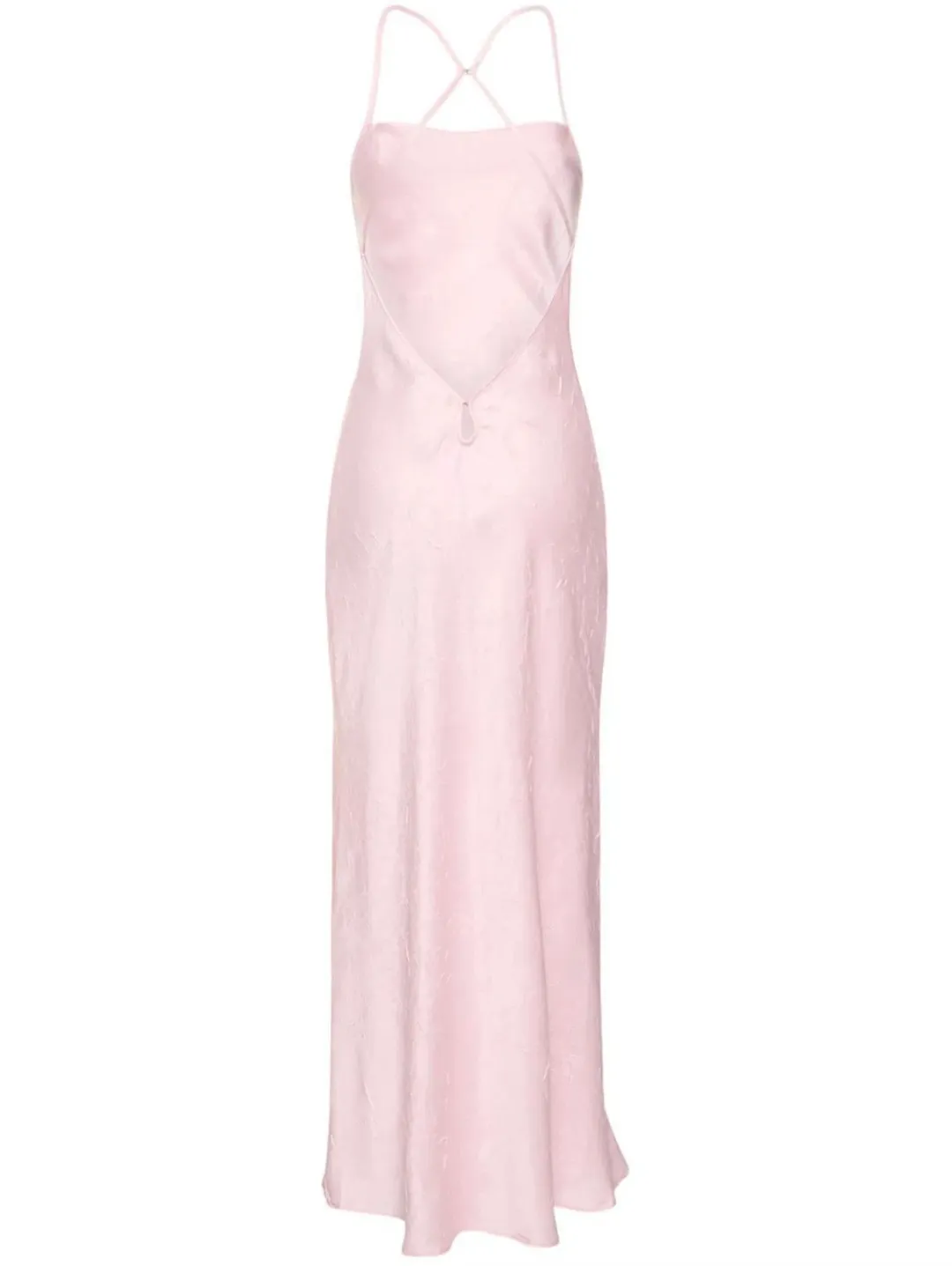 Bec & Bridge Carolina Satin Maxi Dress Pink Size 6 for rent on The Volte - main image