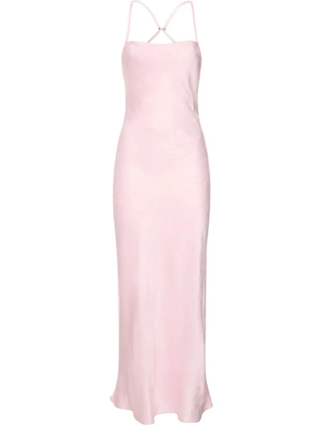 Bec & Bridge Carolina Satin Maxi Dress Pink Size 6 for rent on The Volte - main image