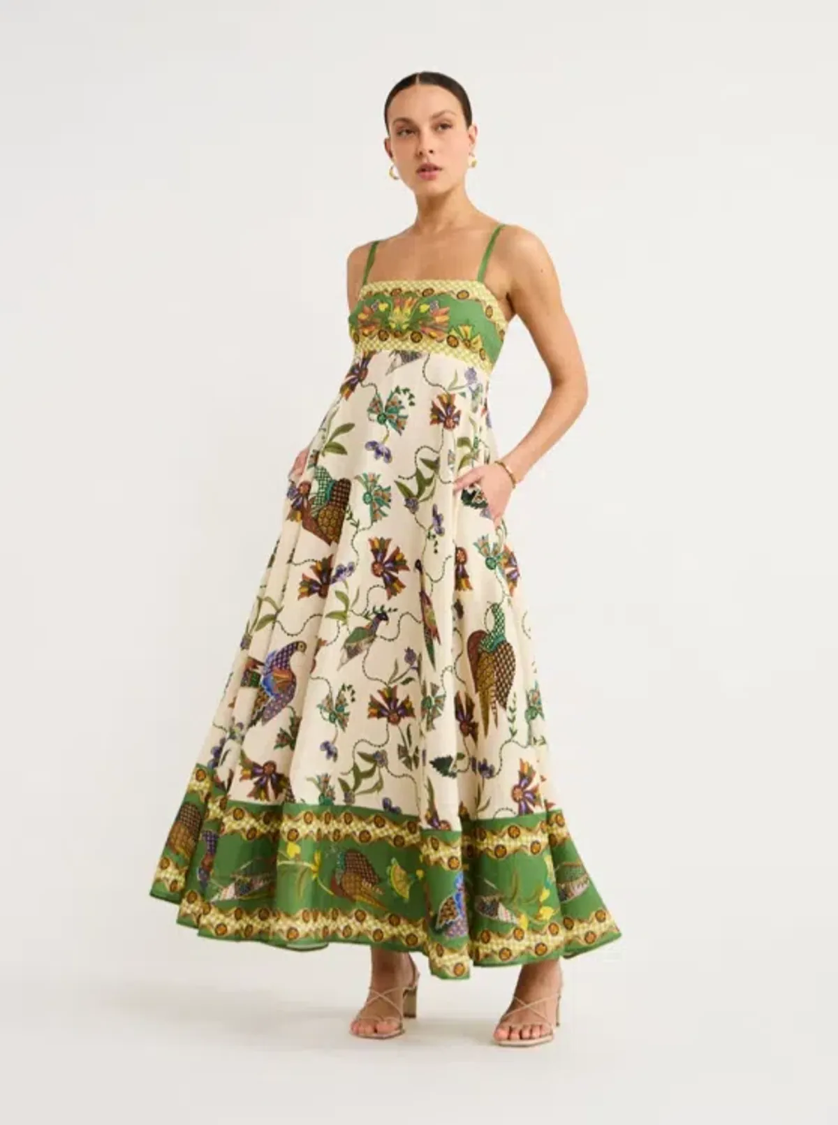 Alemais Birdie Sundress Multi Size 8 for rent on The Volte - main image