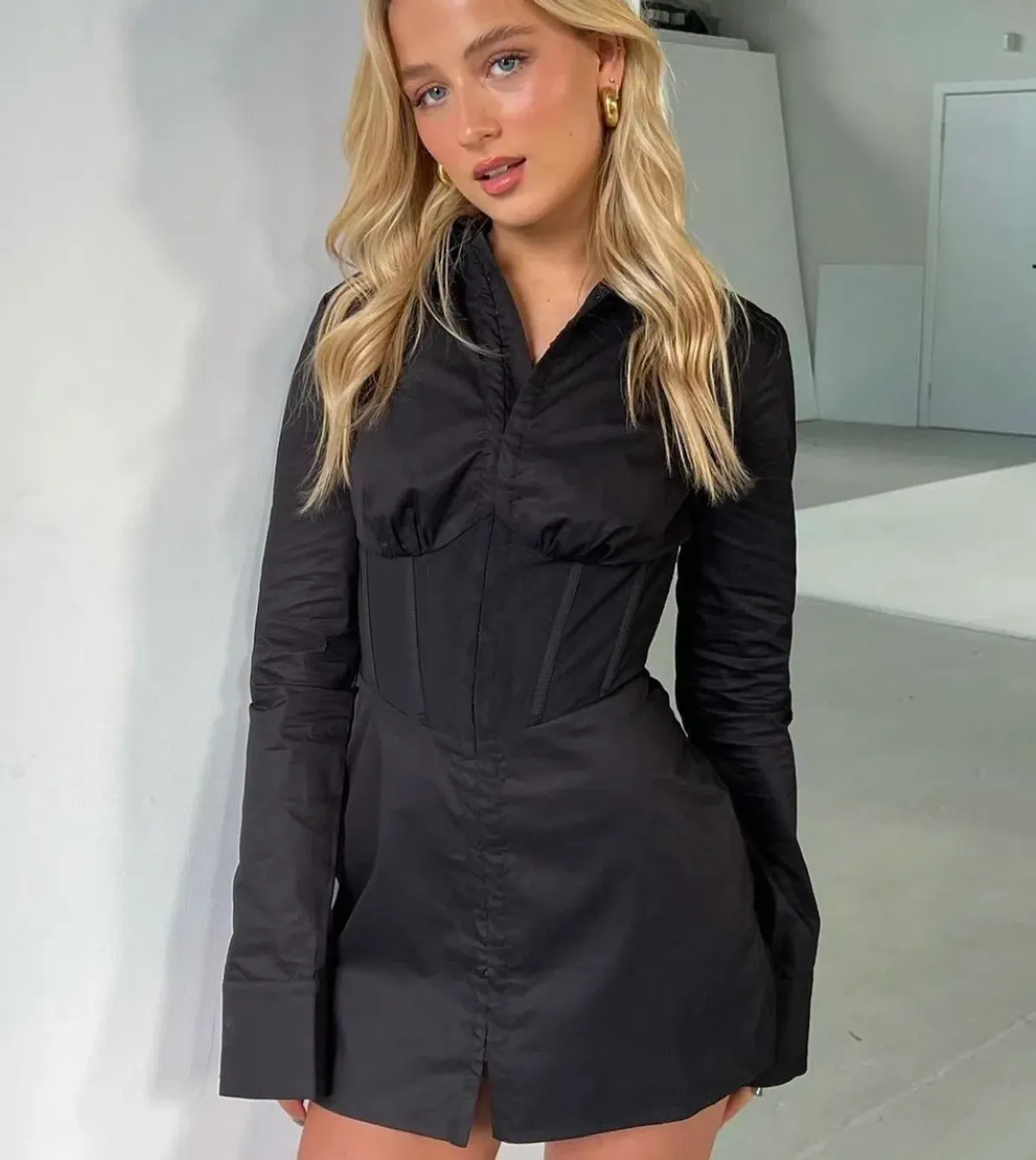 Nakedvice The Zach Dress Black Size 12 for rent on The Volte - main image