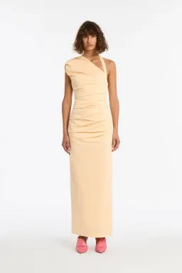 Sir the Label  Giacomo Gathered Gown Butter Size 8 for rent on The Volte - image 1