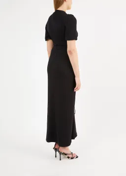  Christopher Esber Ruched Multi Panel Tee Dress Black Size 6 for rent on The Volte - image 2