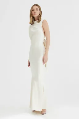 Significant Other Lana Maxi Dress Buttercream Size 8  for rent on The Volte - image 1