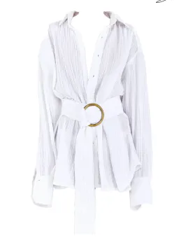 Bamba Titan Shirt Dress Canvas Size XS/S AU 6/8 for rent on The Volte - image 5