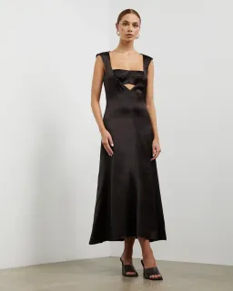 Camilla and Marc Sorrell Midi Dress Brown Size 8 for rent on The Volte - image 1