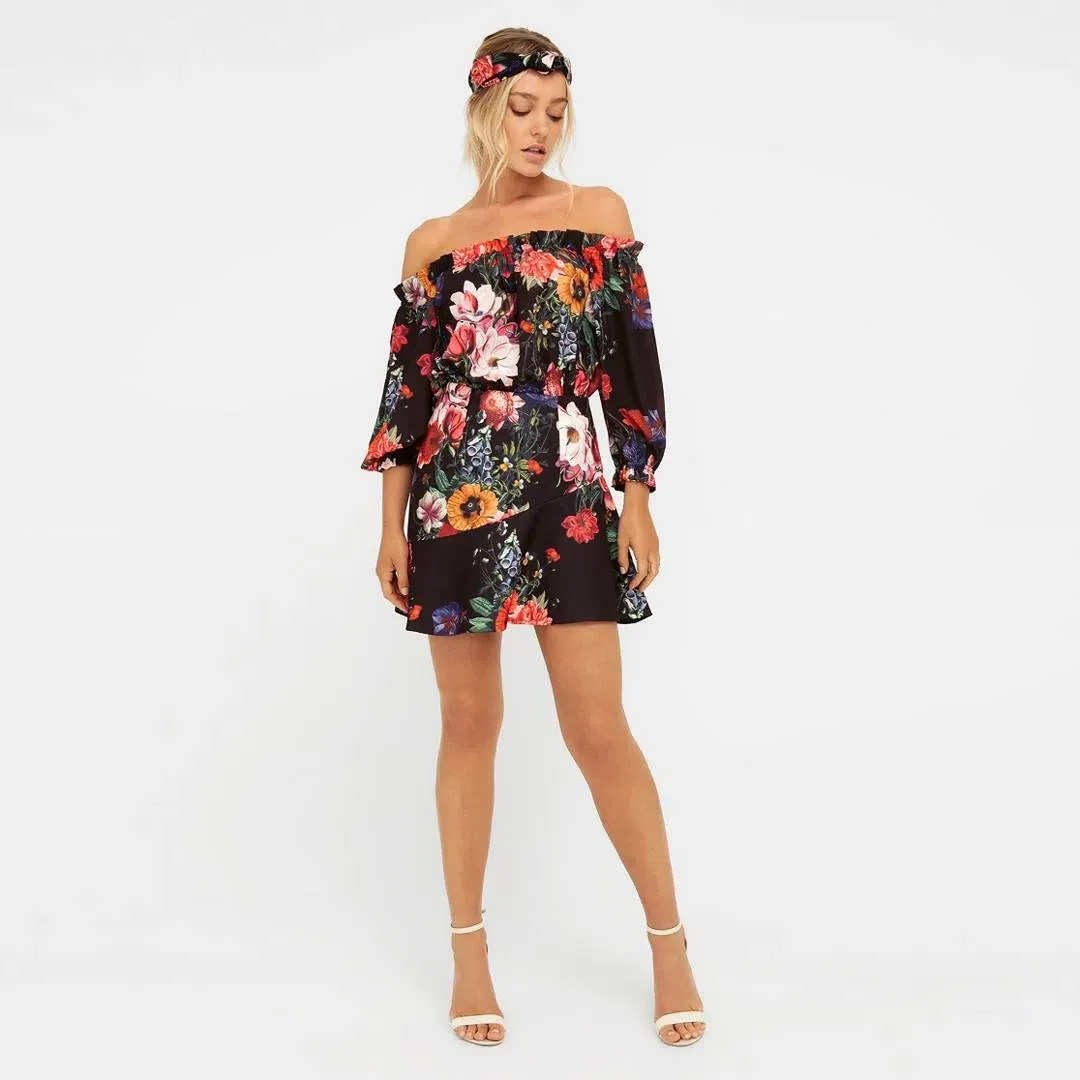 Sheike Brilliant Blooms Mini Dress Floral Size 12 for rent on The Volte - main image