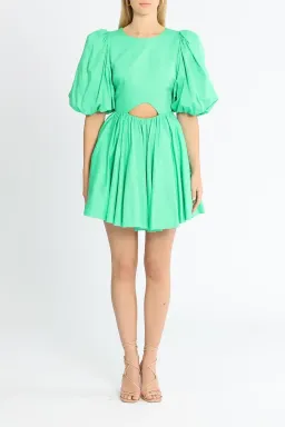 AJE Colette Cut Out Mini Dress Green Size 10 for rent on The Volte - image 1