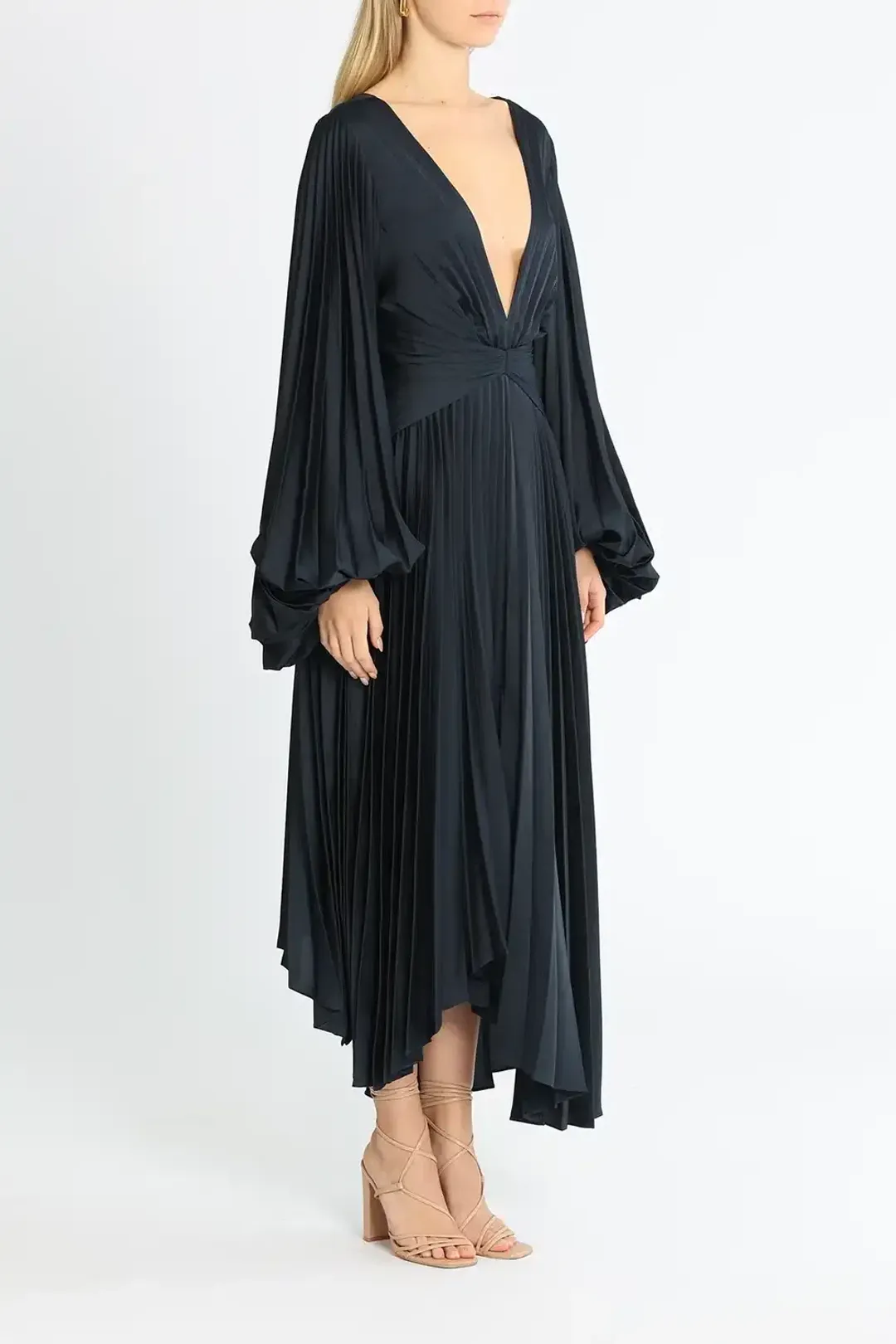 Acler Palms Dress Navy Size 10 for rent on The Volte - main image