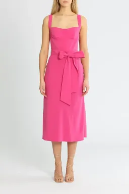 By Johnny Ora Midi Dress Pink Size 14 for rent on The Volte - image 1