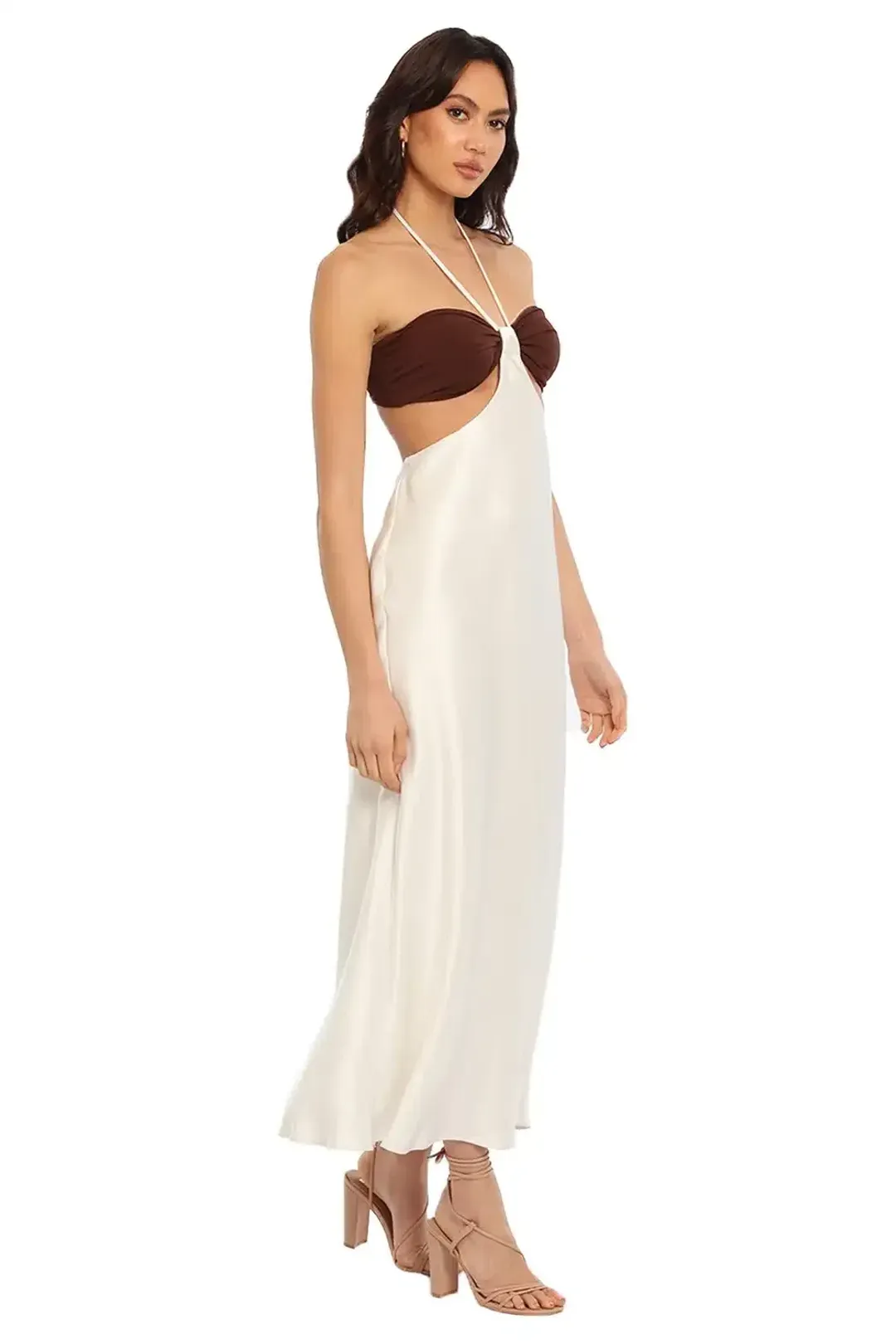 Bec & Bridge Nadia Cut Out Dress White Size 16 for rent on The Volte - main image