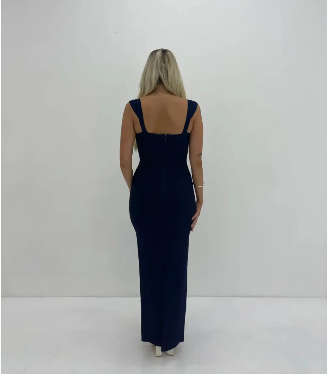 Herve Leger Sweetheart Gown Navy Size S / AU 8 for rent on The Volte - main image