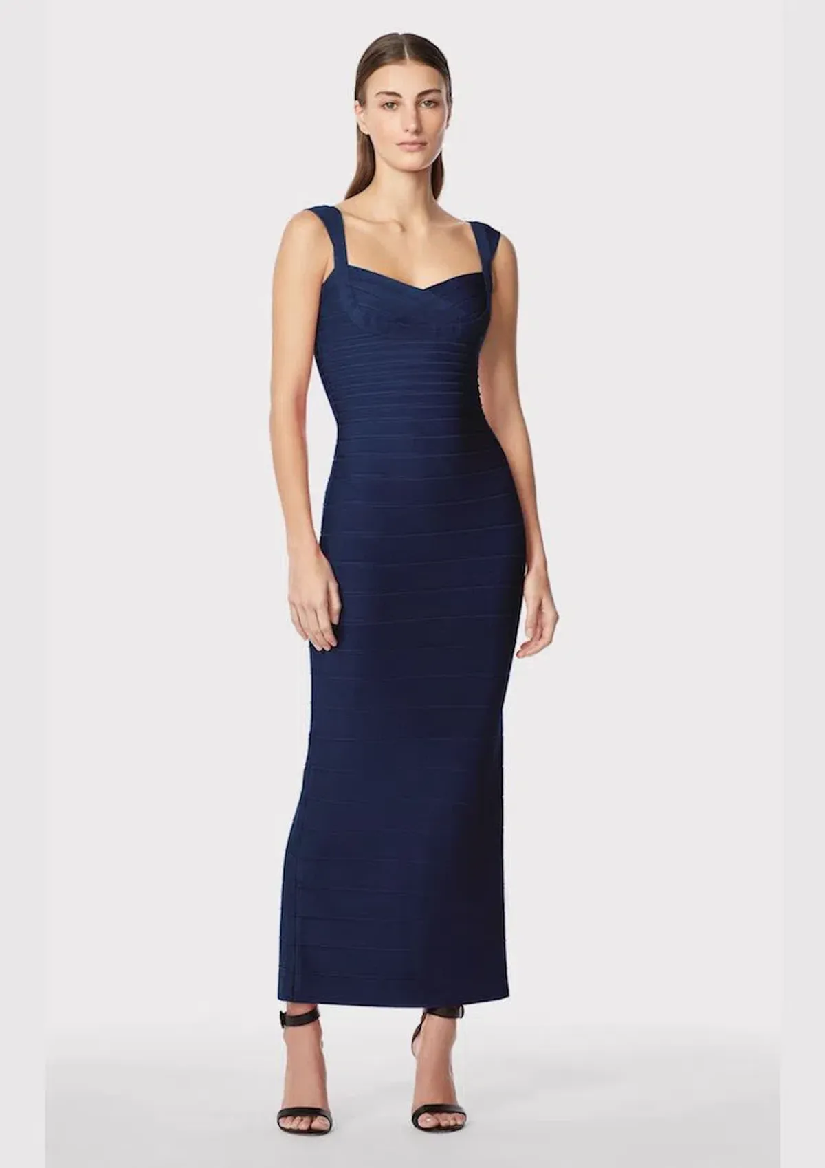 Herve Leger Sweetheart Gown Navy Size S / AU 8 for rent on The Volte - main image