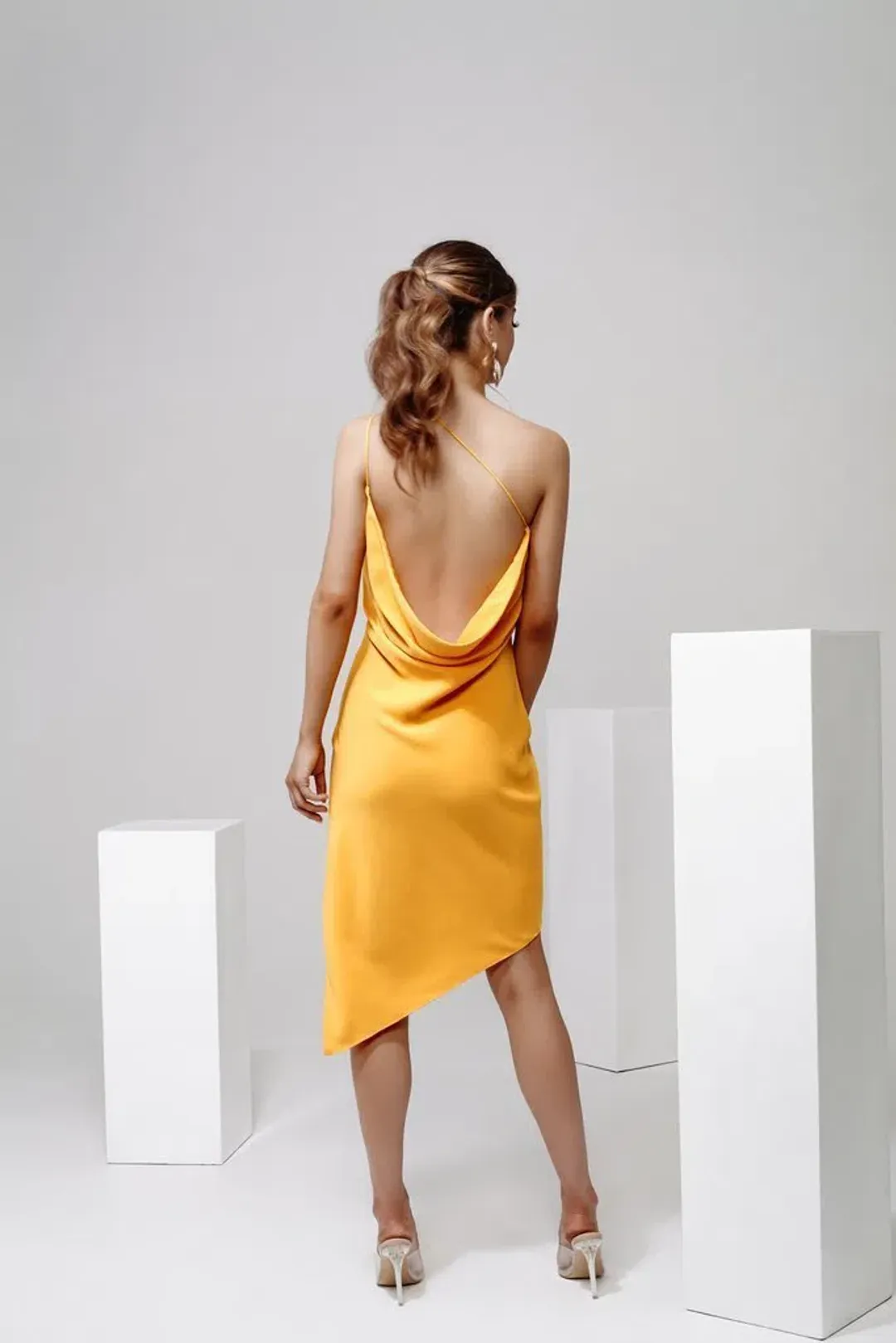 Derma Department Anya Dress Orange Size 6 for rent on The Volte - main image