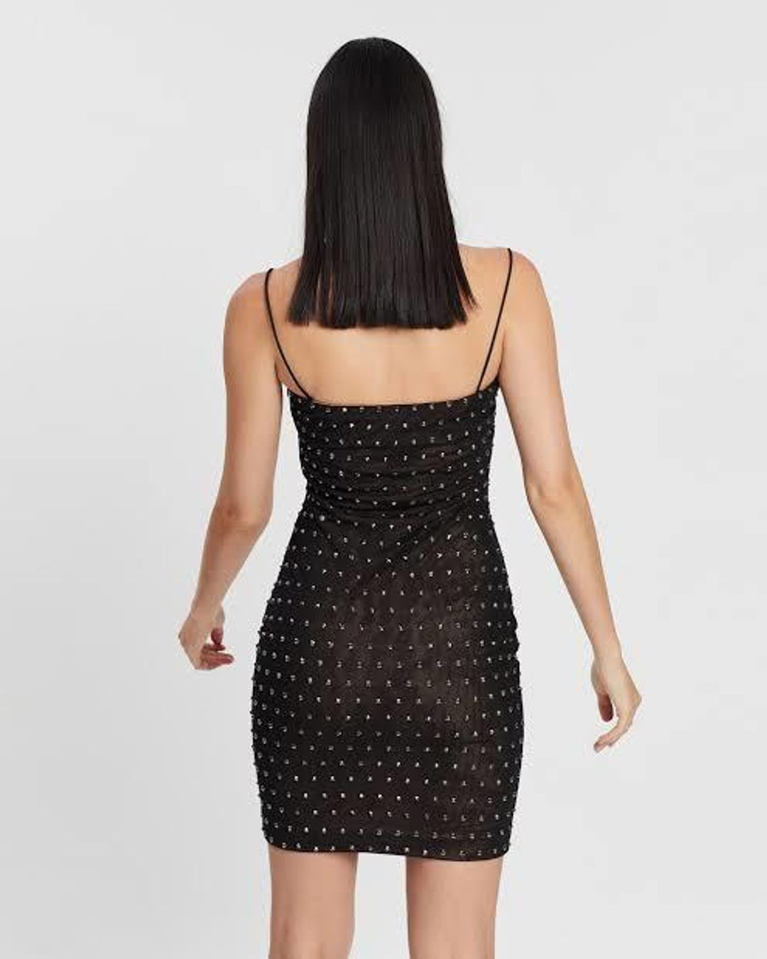 Misha Halsey Mini Dress Black Size 6 for rent on The Volte - main image