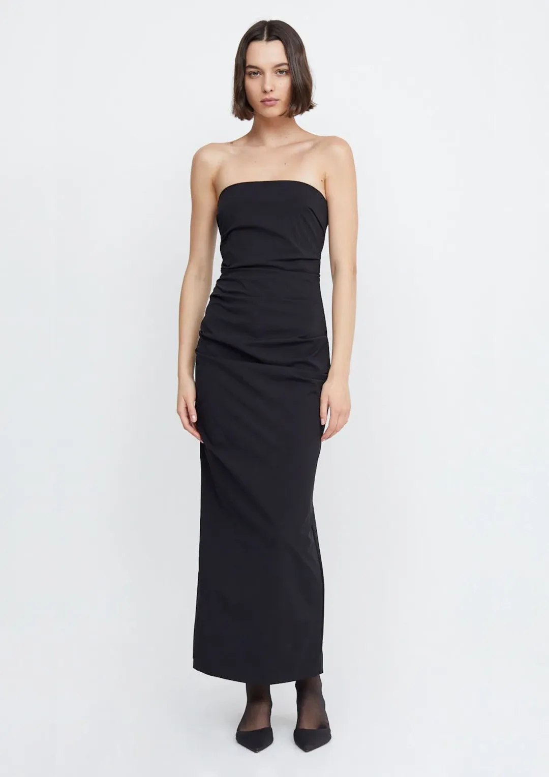 Bec & Bridge Zelie Strapless Maxi Dress Black Size AU 6 for rent on The Volte - main image