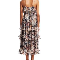 Zimmermann Tempest Frolic Tier Dress Pink Floral Size 8 for rent on The Volte - image 2