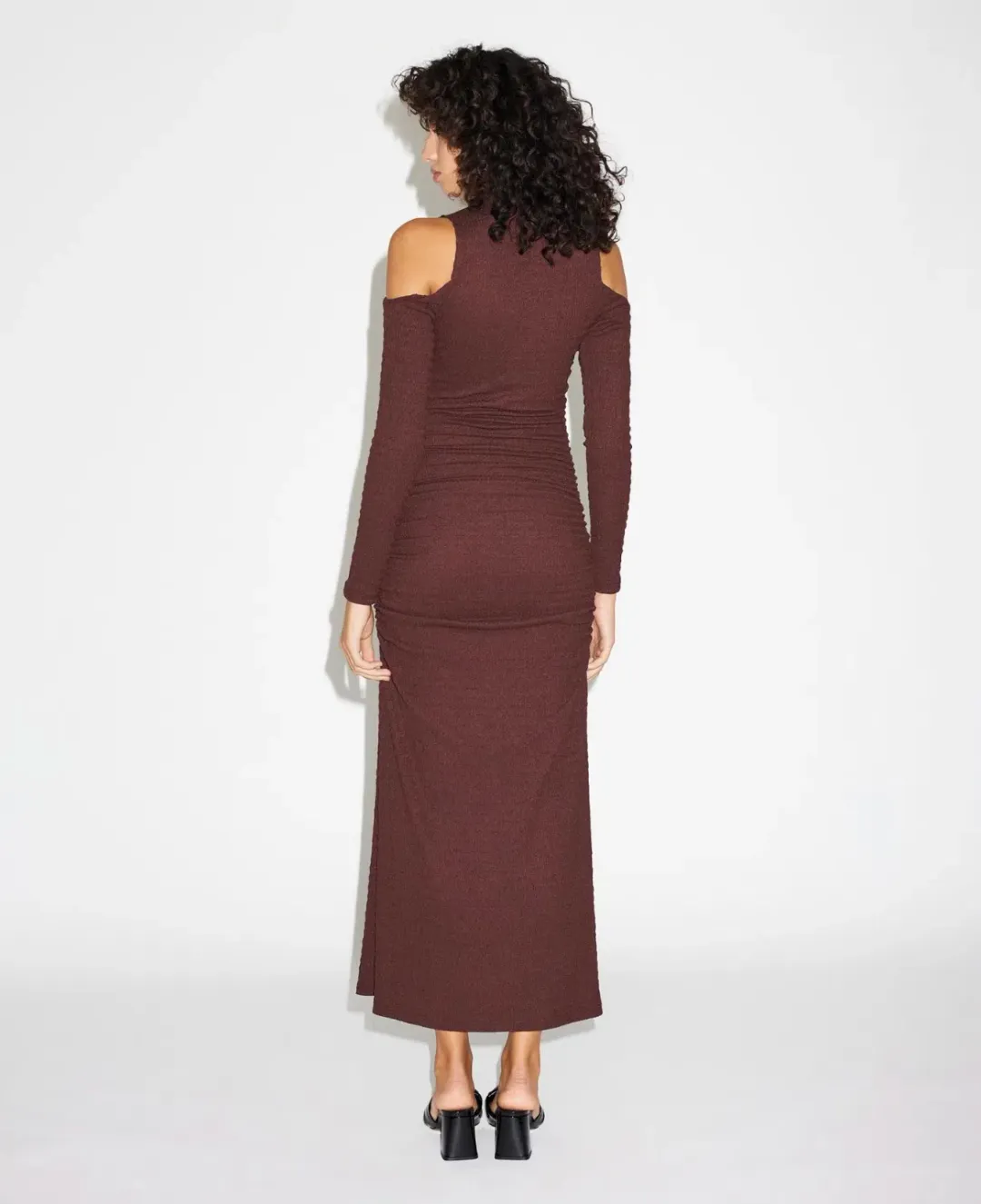 Lover Kienna Textured Dress Brown Size AU 10 for rent on The Volte - main image