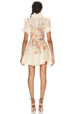 Zimmermann Luminosity Lift Off Flower Mini Dress Morisot Cream Print Size 1 / AU 10 for rent on The Volte - image 2