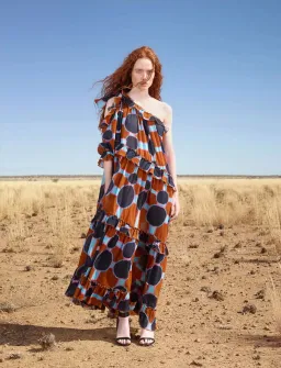 Gorman Mangkaja Billabong Ruffle Dress Multi Size 8  for rent on The Volte - image 1