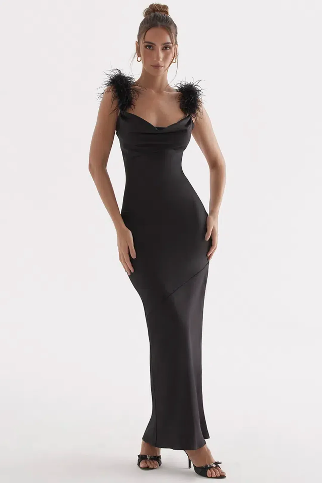 House of CB Tabitha Dress Black Size M/Au 10  for rent on The Volte - main image