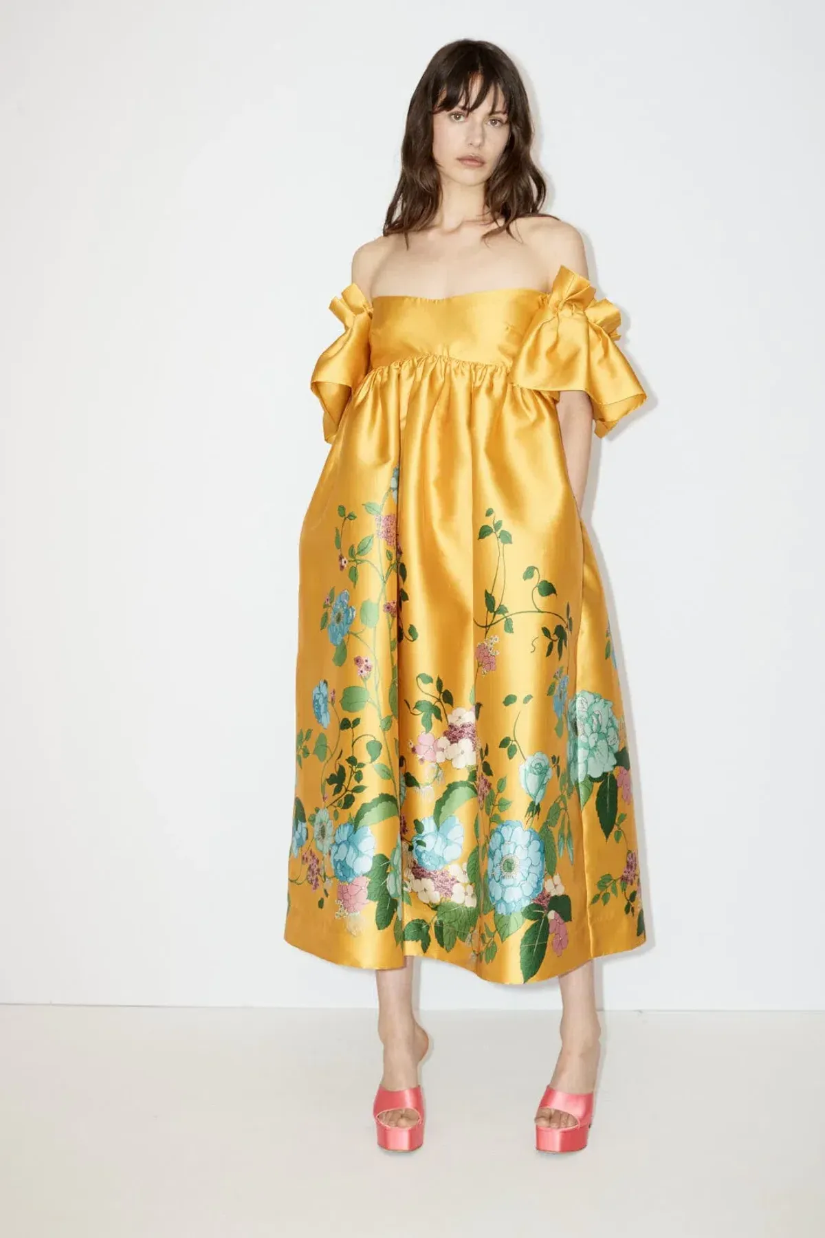 Alemais Dana Midi Dress Marigold Size 10 for rent on The Volte - main image