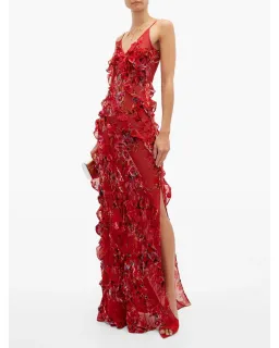 Rat & Boa Maribou Dress Red Floral Size XS/ Au 6 for rent on The Volte - image 1