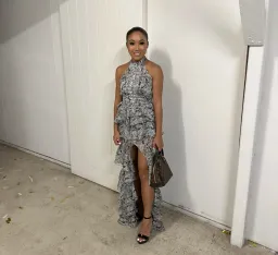 Derma Department Oscar Maxi Dress Snakeskin XS/6 for rent on The Volte - image 7