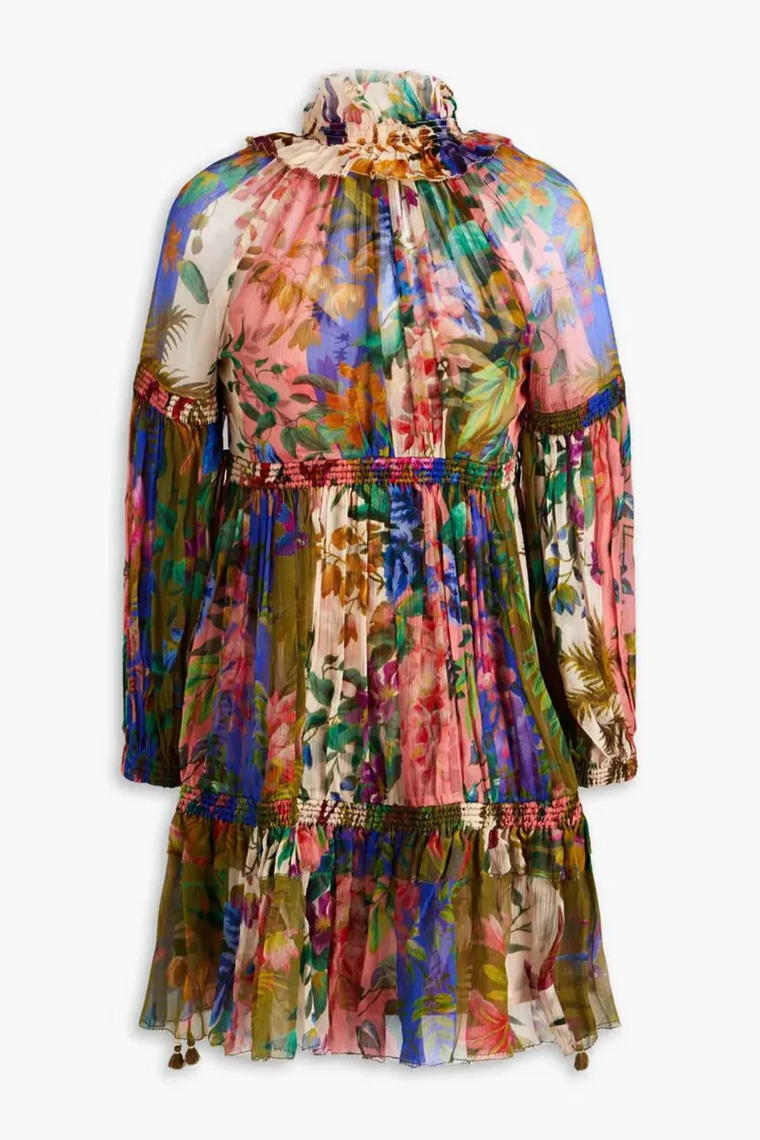 Zimmermann Tropicana Lantern Mini Spliced Multi Size 0 / AU 8 for rent on The Volte - main image