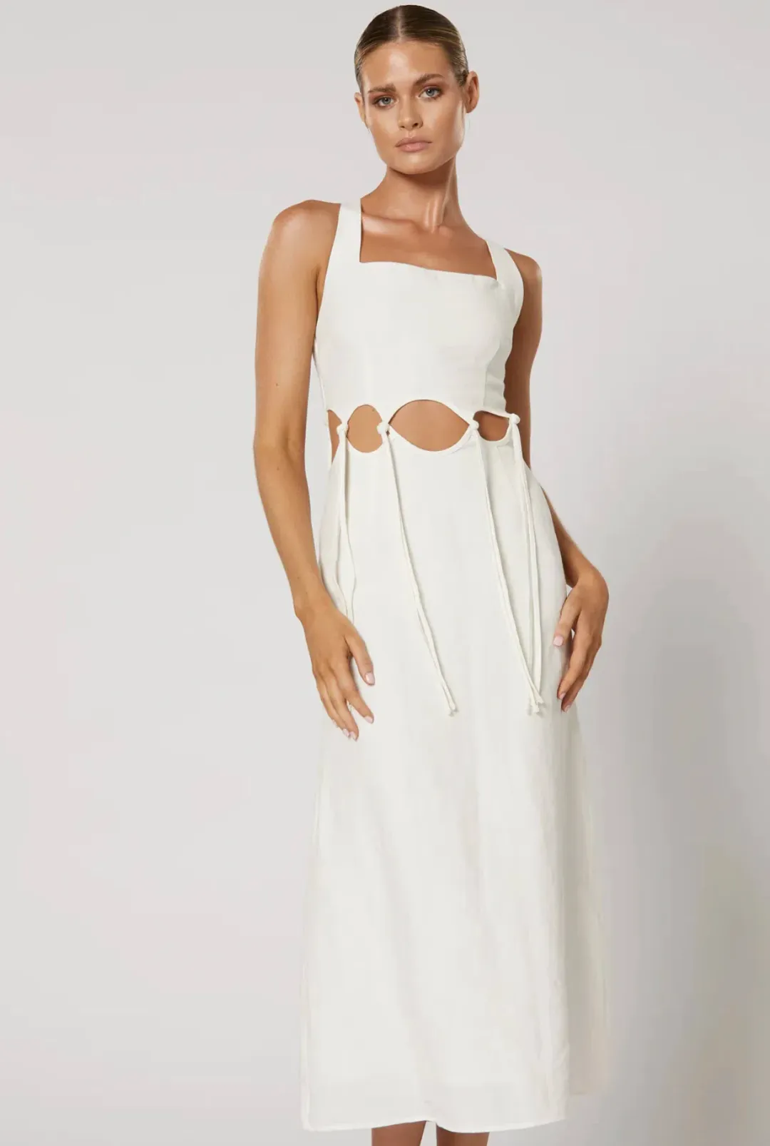 Winona Kalina Midi Dress in White Size M / AU 10 for rent on The Volte - main image