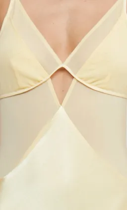 Bec & Bridge Margot V Maxi Dress Butter Yellow Size 8 AU for rent on The Volte - image 3