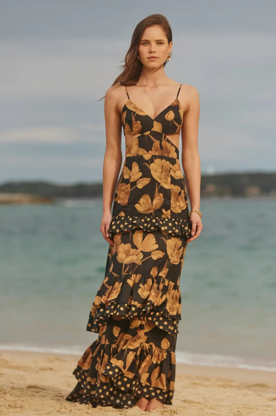 Sonya Moda Valentina Gown Floral Size 8 for rent on The Volte - main image