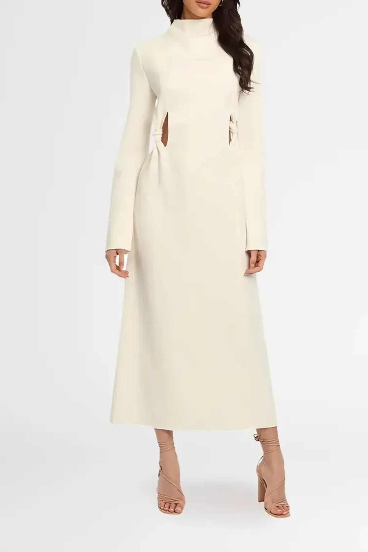 Camilla and Marc Knight Dress Ivory Size 8 for rent on The Volte - main image