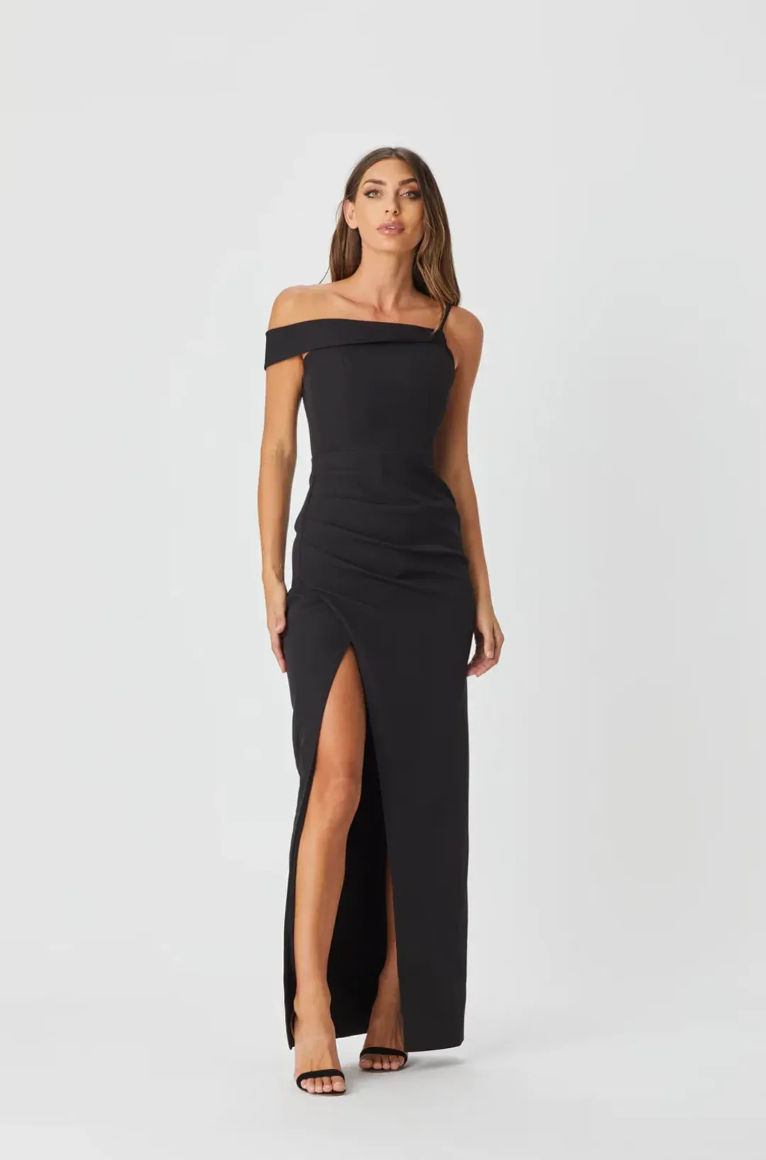 Bianca & Bridgett Athena Dress Black Size 12  for rent on The Volte - main image