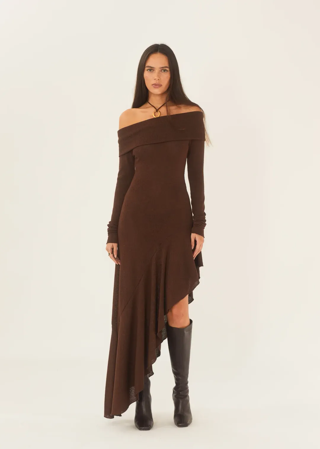 Arcina Ori Bella Dress Brown Size AU 6 for rent on The Volte - main image