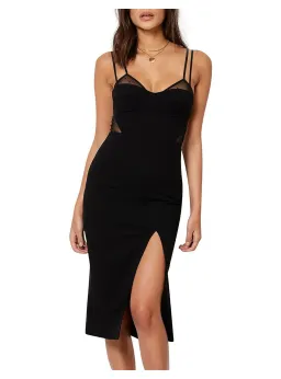 Bec & Bridge Wild Things Midi Dress Black Size AU 8 for rent on The Volte - image 2