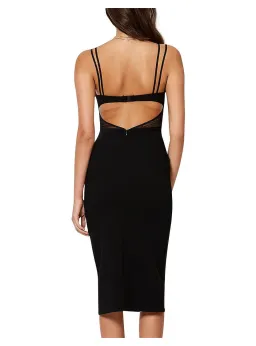 Bec & Bridge Wild Things Midi Dress Black Size AU 8 for rent on The Volte - image 3