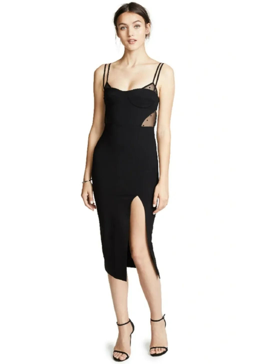 Bec & Bridge Wild Things Midi Dress Black Size AU 8 for rent on The Volte - main image