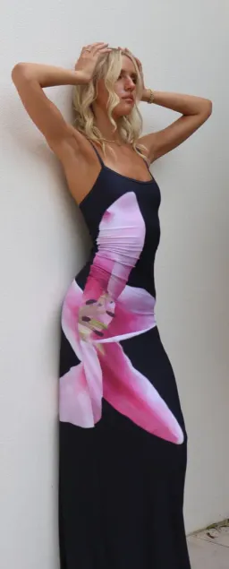 With Harper Lu Slip Dress  Lily Floral Size AU 6 for rent on The Volte - image 3