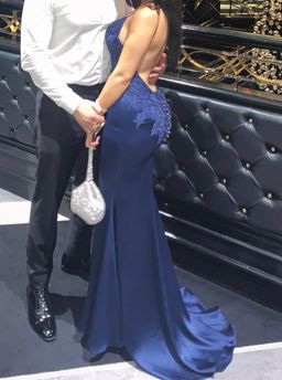 Portia & Scarlett Valentina Gown Navy Size 6 for rent on The Volte - image 3