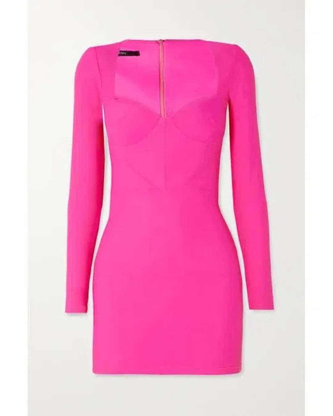 Alex Perry Howell Stretch Jersey Mini Pink Neon Dress Size AU 6 for rent on The Volte - main image