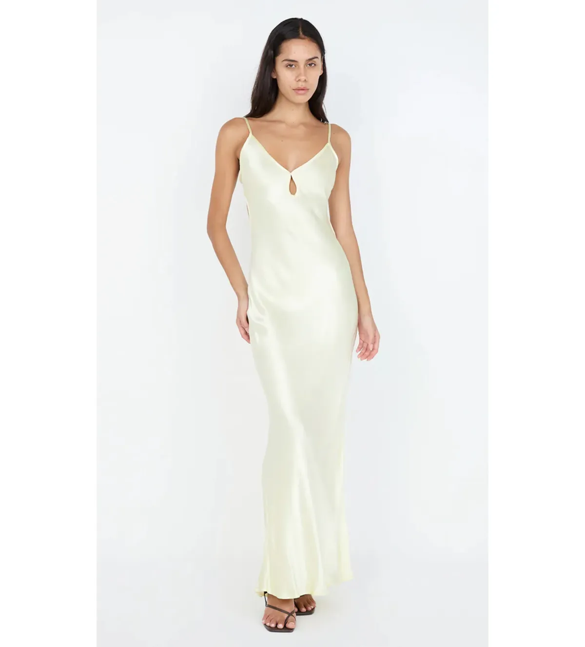 Bec & Bridge Cedar City Maxi dress in Ice Yellow Size AU 6 for rent on The Volte - main image