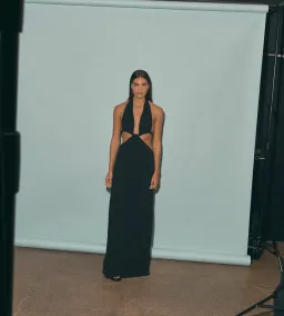 One Mile the Label Jeska Maxi Dress Black Size AU 10 for rent on The Volte - image 4