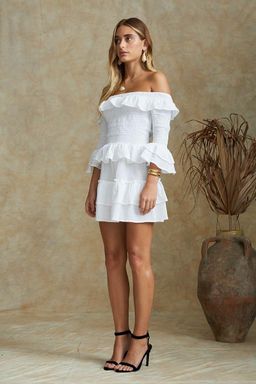 Maurie and Eve Crusin' Dress White Size 10 for rent on The Volte - image 3