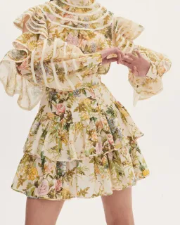 Alemais Eden Blouse and Mini Skirt Set Floral Size 12 for rent on The Volte - image 4