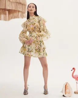 Alemais Eden Blouse and Mini Skirt Set Floral Size 12 for rent on The Volte - image 1