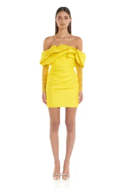 Eliyah The Label Oscar Dress Yellow Size 6  for rent on The Volte - image 2