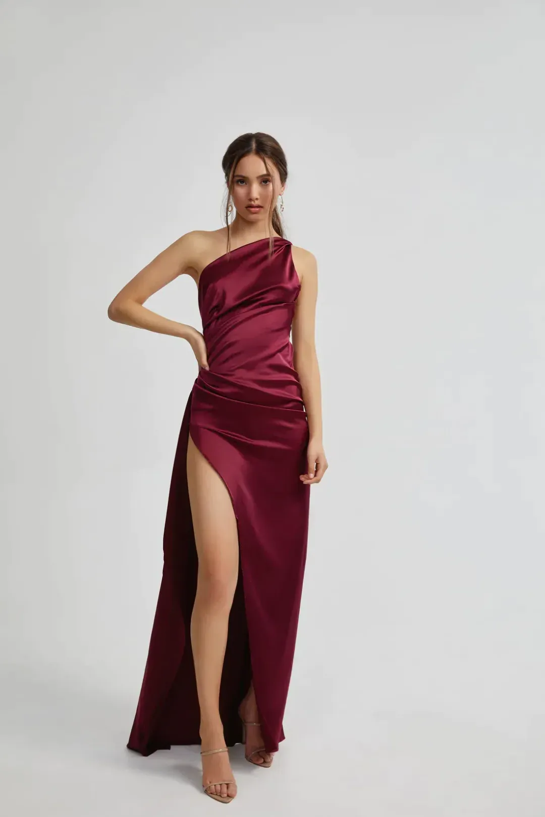 Lexi Samira Dress Burgundy Size 8 for rent on The Volte - main image